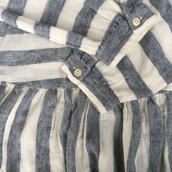 Lucky Brand Striped Peplum Blouse - Picture 4 of 6